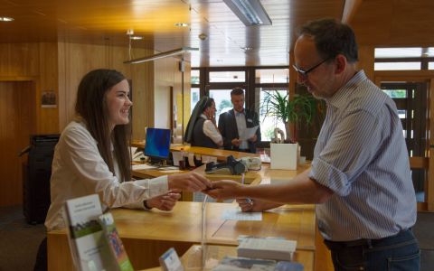 freundlicher Empfang