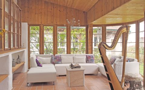 Wintergarten im Innenhof