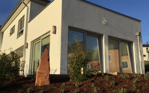 Blick auf die Bibliothek