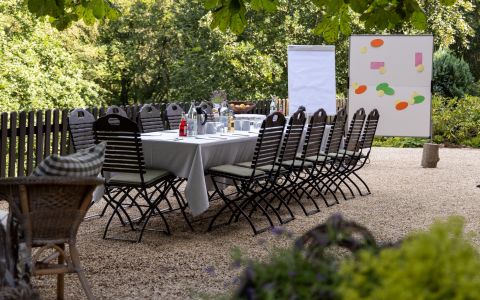 Terrasse vor dem Haus