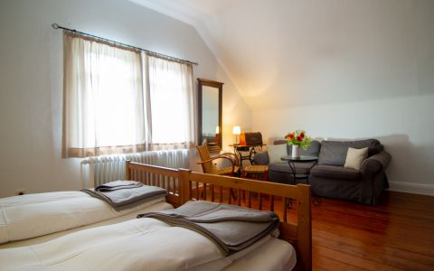 FeWo 1: 2-Bettzimmer mit Schlafsofa