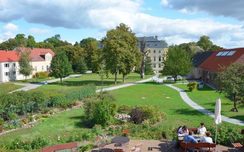 Blick von der Café-Terasse