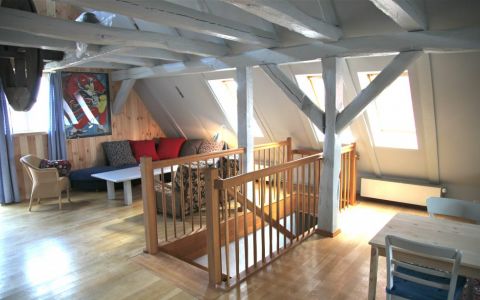 Wohnküche im Dachgeschoss